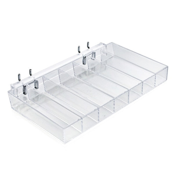 Seven Compartment Tray for Pegboard / Slatwall / Counter,  PK2