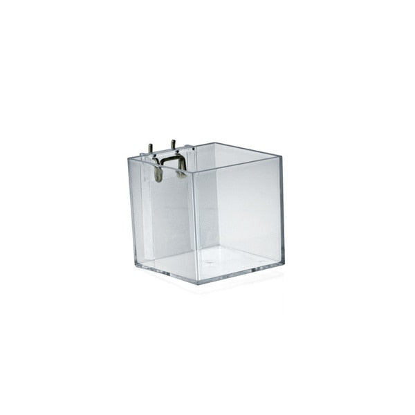 4" Cube Bin for Pegboard or Slatwall,  PK4