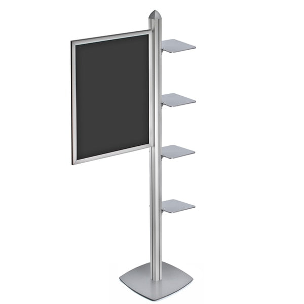 Sky Tower Display Kit W/ 22"x28" Slide-in Frame and 4 Shelves