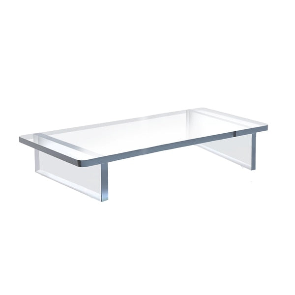 Clear Acrylic 22"W x 3"H 1/2" Thick Riser w/ Bumpers