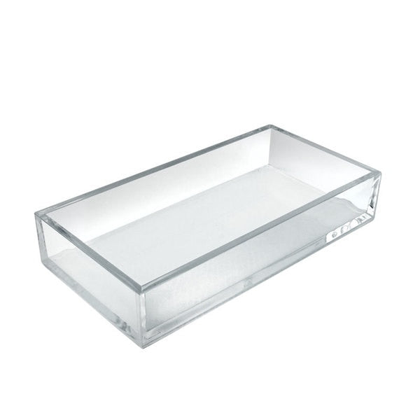 Large Deluxe Tray in Clear Acrylic - 11.75" x 5.875",  PK4