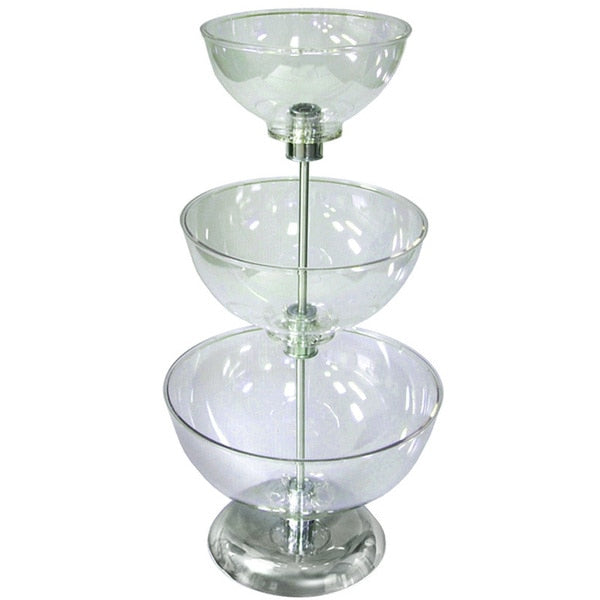 Three-Tier 8",  10",  & 12" Bowl Counter Display