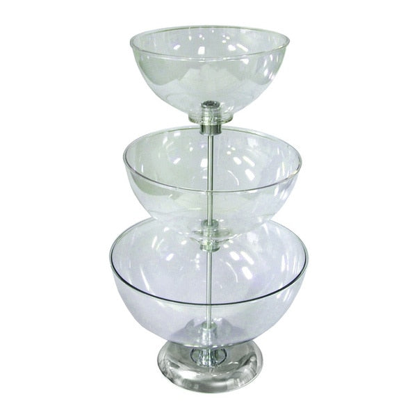 Three-Tier 10",  12" & 14" Bowl Counter Display