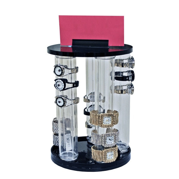 5-Pole Vertical Spinning Counter Bracelet Display. 13.875"Hx9"Dia., PK4