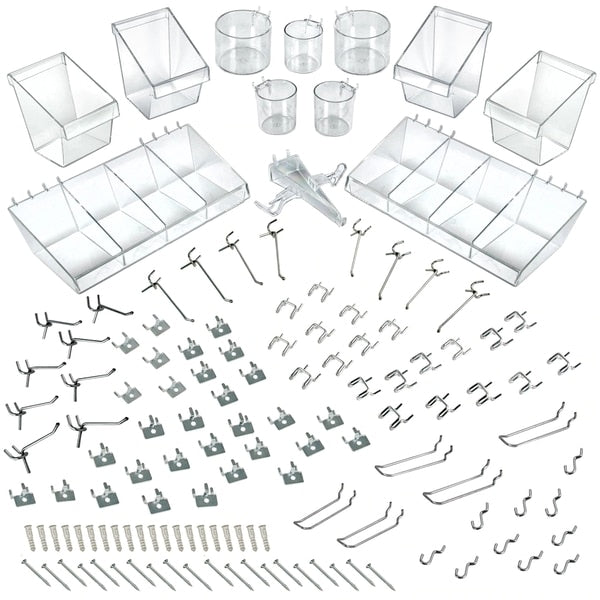 120-Piece Large Pegboard Organizer Accessory Kit