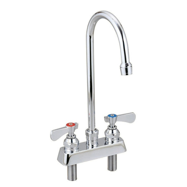 OptiFlow Solid Body Faucet,  3.5" gooseneck spout,  4" O.C. deck mount