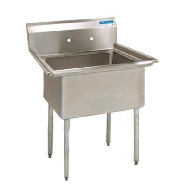 21.8125 in W x 20 in L x Free Standing,  Stainless Steel,  One Compartment Sink