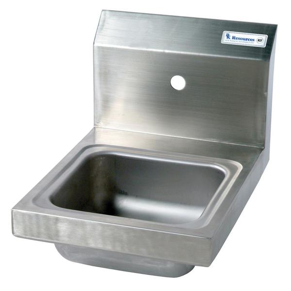 Space Saver Stainless Steel Hand Sink,  1 Hole,  9" x 9" x 5"