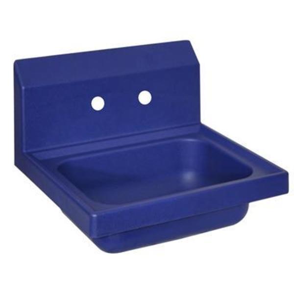 IONTM Blue Antimicrobial Hand Sink,  2 Faucet Holes,  14Ã“ x 10Ã“ x 5Ã“