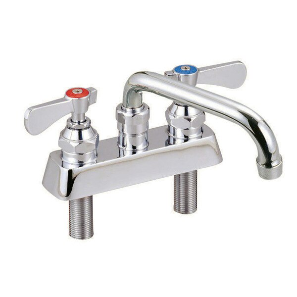 4" O.C. OptiFlow Deck Mount Faucet W/18" Double-Jointed Swing Spout