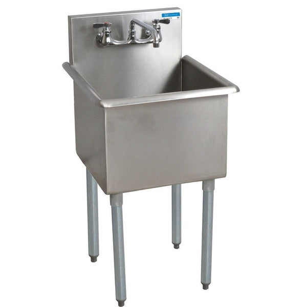 27.5 in W x 27 in L x Free Standing,  Stainless Steel,  One Compartment Budget Sink