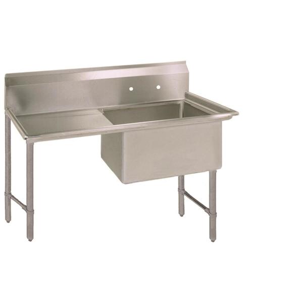 23.5 in W x 40.1875 in L x Free Standing,  Stainless Steel,  One Compartment Sink 16 Gauge