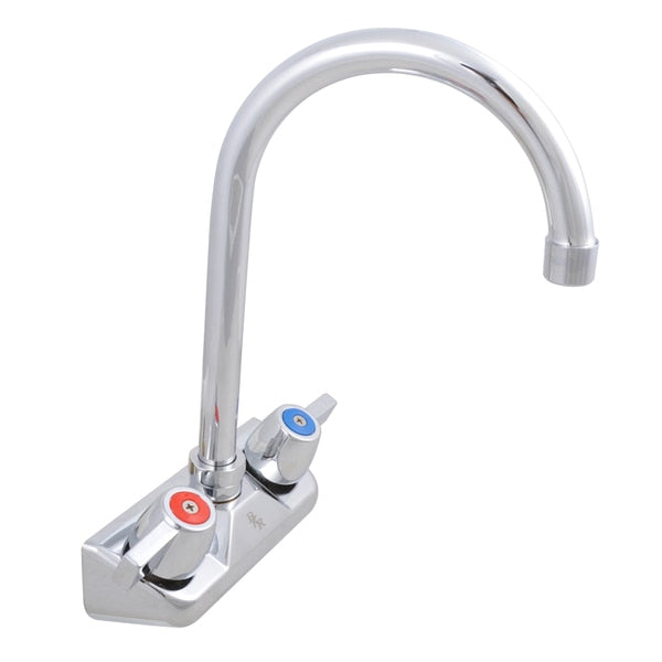 WorkForce Standard Duty Faucet, 3.5"gooseneck spout, 4"O.C.Splash Mount