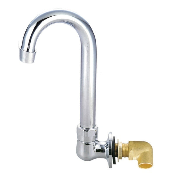 Faucet,  Splash Mount Spout Base,  5" Gooseneck Swivel Spout