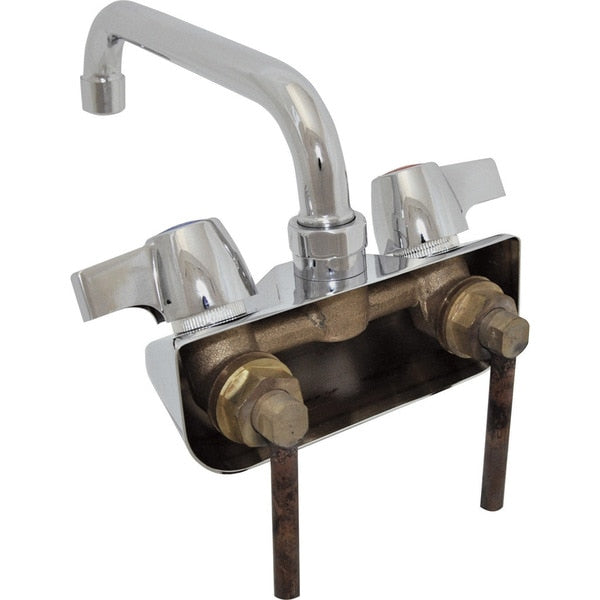 4" O.C.WorkForce shallow splash mount Faucet With 8" Swing Spout