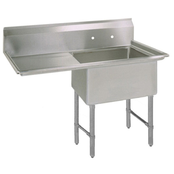 23.8125 in W x 38.5 in L x Free Standing,  Stainless Steel,  One Compartment Sink