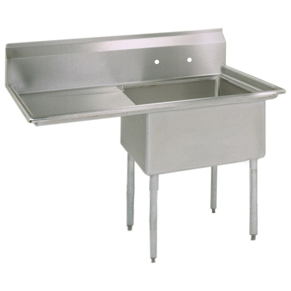 29.8125 in W x 50.5 in L x Free Standing,  Stainless Steel,  One Compartment Sink
