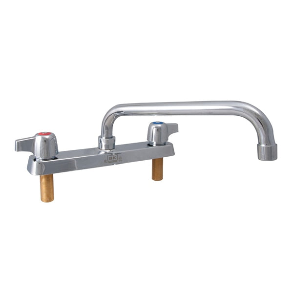 Workforce Standard Duty Faucet,  10" Swing Spout,  8" O.C. Deck Mount