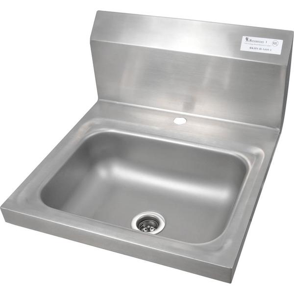 Hand Sink Stainless Steel 1 Hole 1-7/8" Drain 13-3/4"x10"x5"