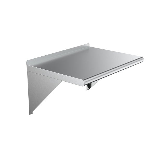 Stainless Steel Wall Shelf,  24 Long X 24 Deep