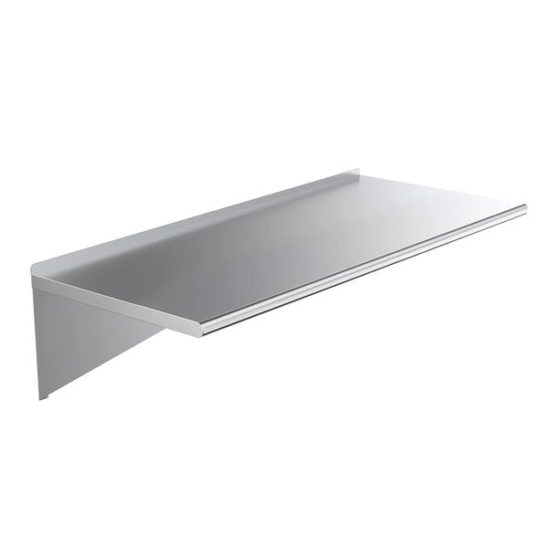 Stainless Steel Wall Shelf,  60 Long X 24 Deep