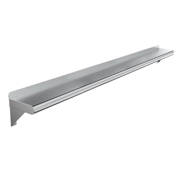 Stainless Steel Wall Shelf,  60 Long X 6 Deep