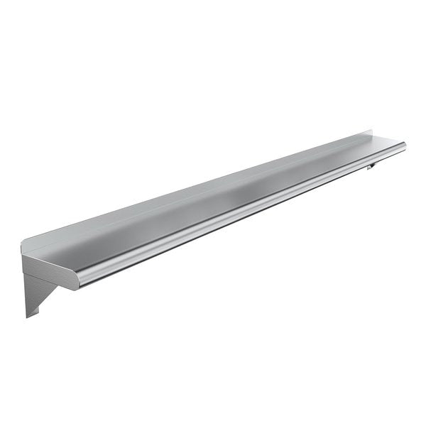 Stainless Steel Wall Shelf,  60 Long X 8 Deep