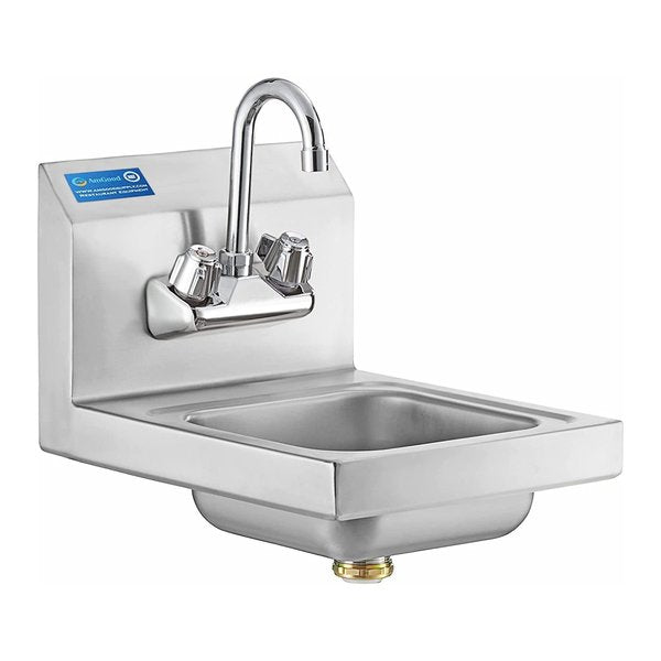 Stainless Steel Wall Mounted Hand Sink 12in x 16in NSF Certified