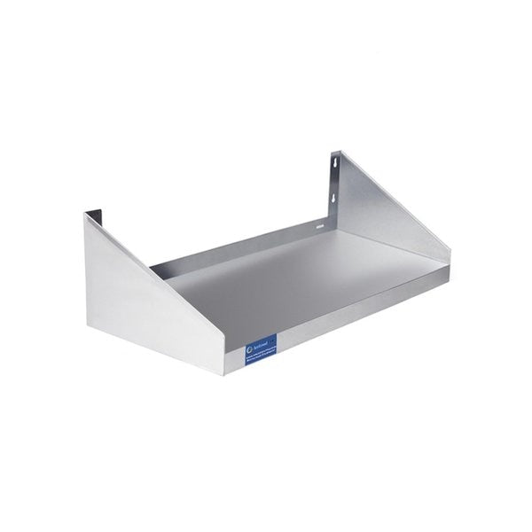 12in X 24in Stainless Steel Wall Mount Shelf With Side Guards