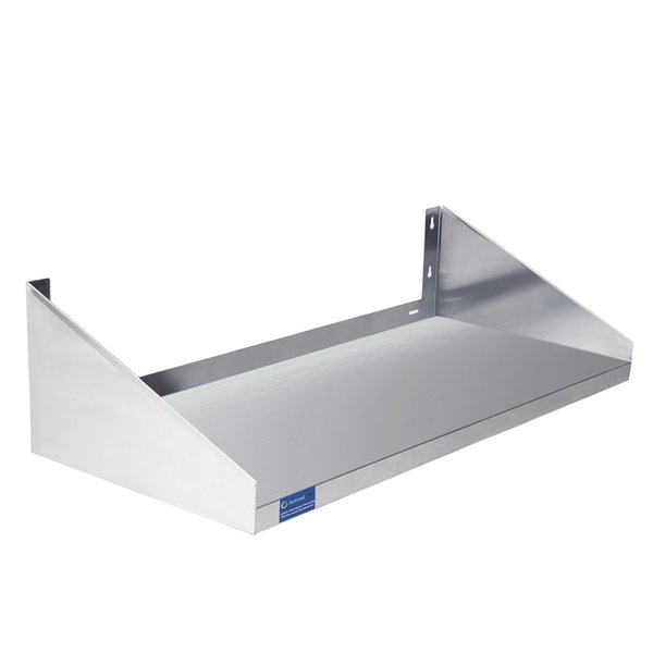 12in X 30in Stainless Steel Wall Mount Shelf With Side Guards