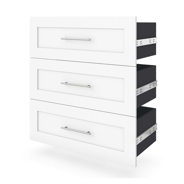 Bestar Pur 3 Drawer Set for Pur 36W Closet
Organizer in white