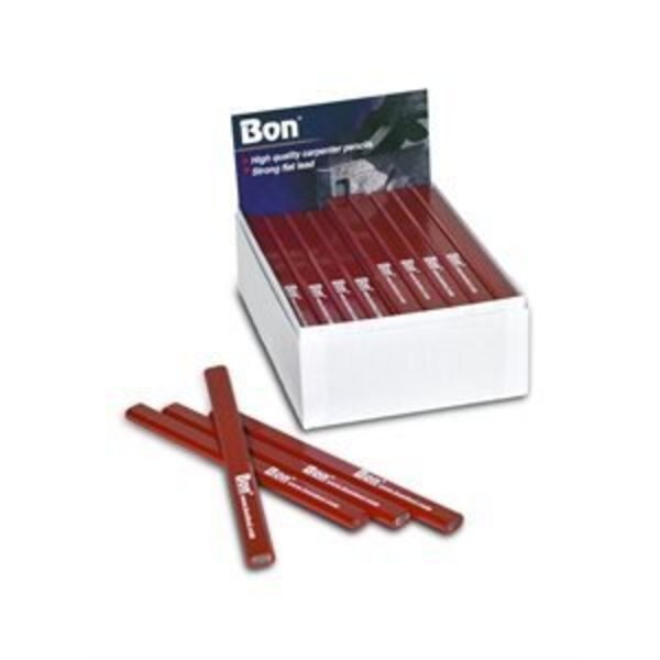 Bon 84-840 Pencil,  Red Casing Medium Black Lead,  (72/Pkg)