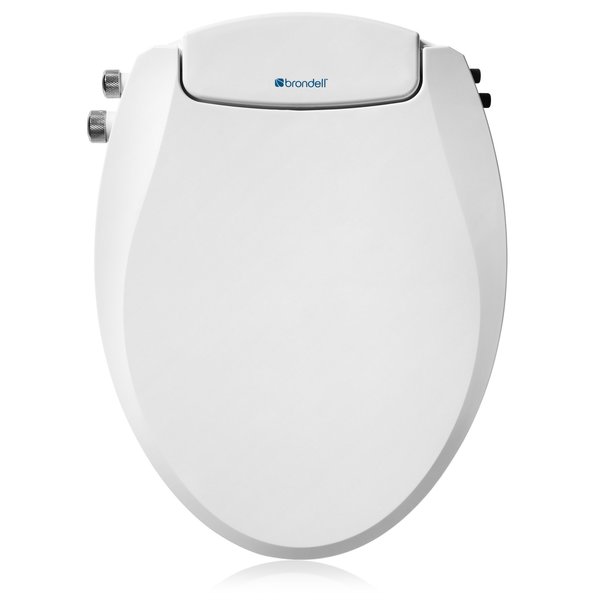 Swash EcoSeat Dual Nozzle Dual Temperature Non Electric Bidet Seat,  Elongated White