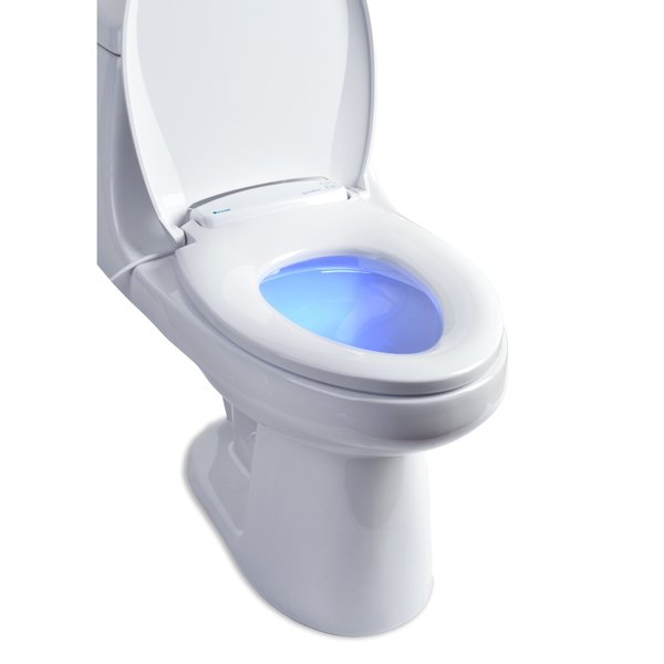 LumaWarm Heated Nightlight Toilet Seat-Round White