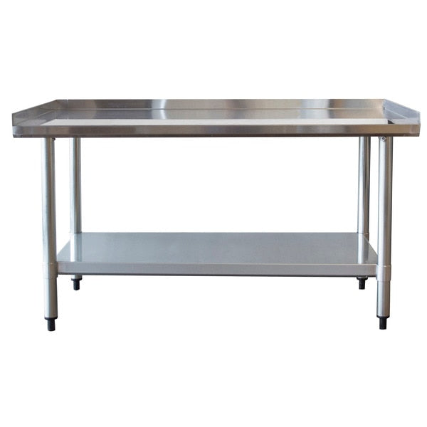 Upturned Edge Stainless Steel Work Table 24" x 48"