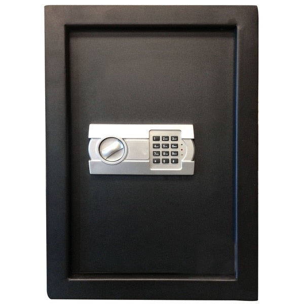 Wall Safe with Electronic Lock,  Black