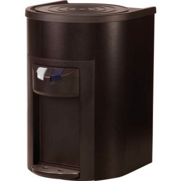Aquaverve Bottleless Degree Commercial Countertop Cold Water Cooler W/Fltr Kit - Black Stainless