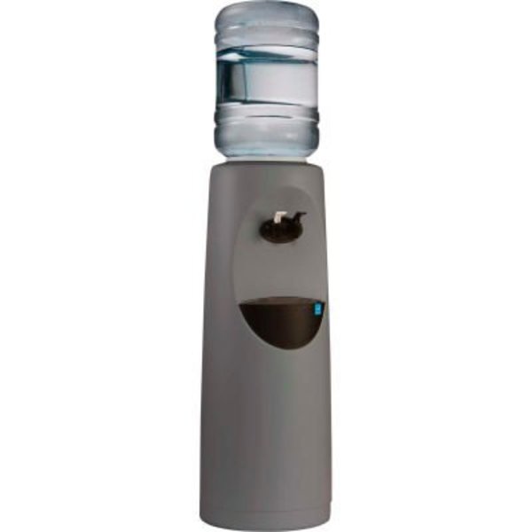 Aquaverve Koncept Model Commercial RoomTemp/Cold Bottled Water Cooler Dispenser - Grey W/ Black Trim