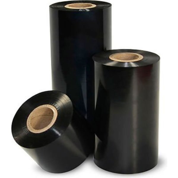 Zebra 3200 Wax & Resin Ribbons,  2-1/4inW x 244'L,  1/2in Core,  Black,  12 Rolls/Case