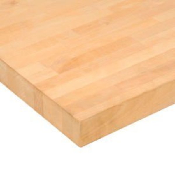 Global Industrial„¢ Workbench Top,  Maple Butcher Block Square Edge,  72"W x 24"D x 1-3/4" Thick