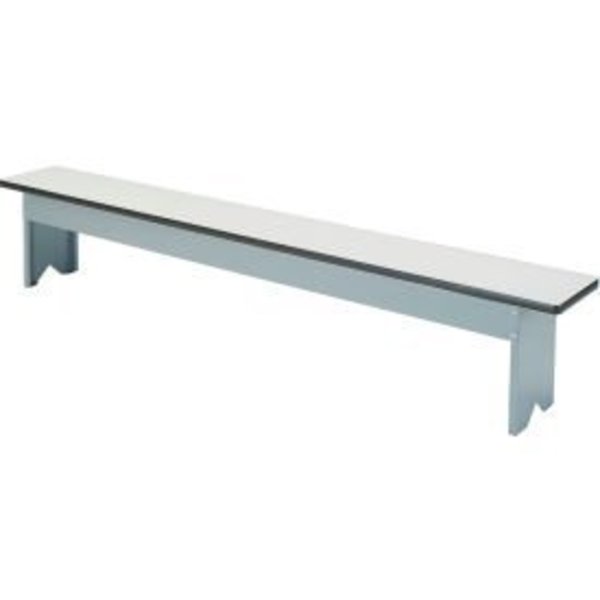 Global Industrial„¢ Locker Room Bench,  Laminate Top with Steel Base,  96x12x18