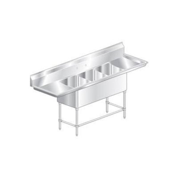 Aero Manufacturing Company Three Bowl Aerospec SS NSF Sink,  Two 18'W Drainboards
