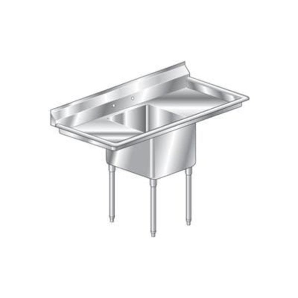 Aero Manufacturing Company® 3F1-2116-24LR One Bowl Deluxe SS NSF Sink with two 24'W Drainboards