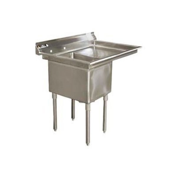 Aero Manufacturing CompanyÂ One Bowl Deluxe SS NSF Sink W/ 24W Right Drainboard