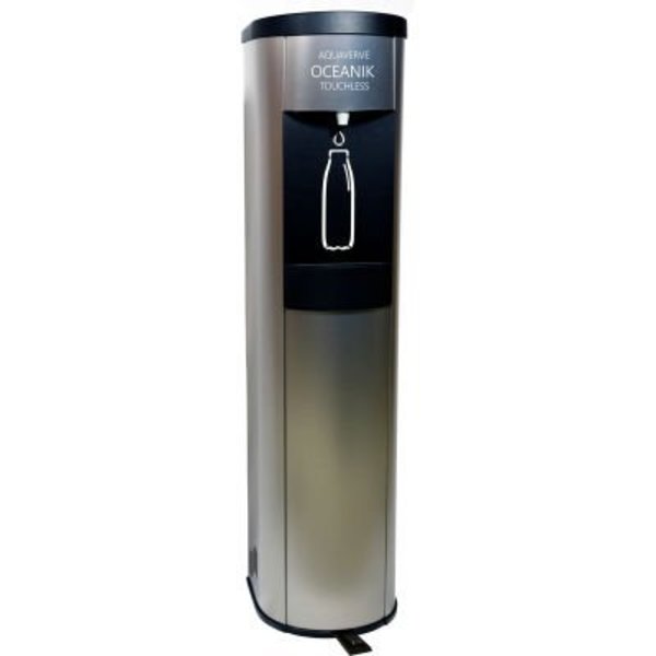 Aquaverve Touchless Cold Water Cooler W/ Filtration,  Stainless Steel W/ Black Trim