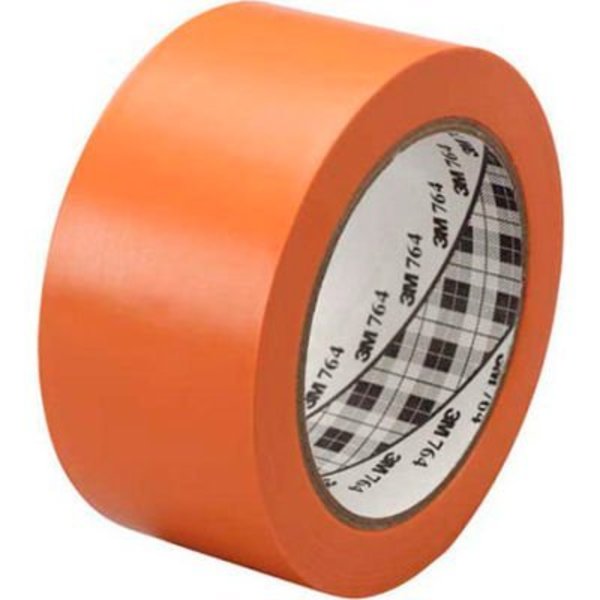 3Mâ€žÂ¢ 764 Vinyl Tape 2" x 36 Yds 5 Mil Orange - 6/PACK