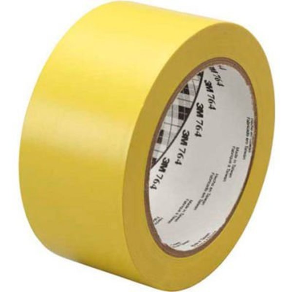 3M™ 764 Vinyl Tape 2" x 36 Yds 5 Mil Yellow - 6/PACK