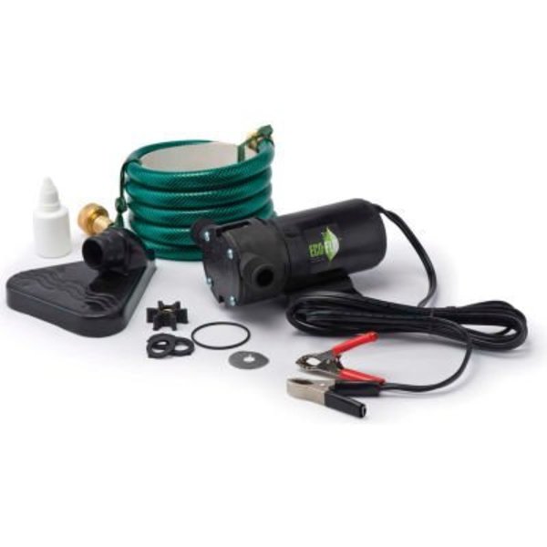 Eco-Flo PUP61DC Portable Light Weight Utility Pump W/6 Ft Garden Hose & Suction Accessory -360 GPH