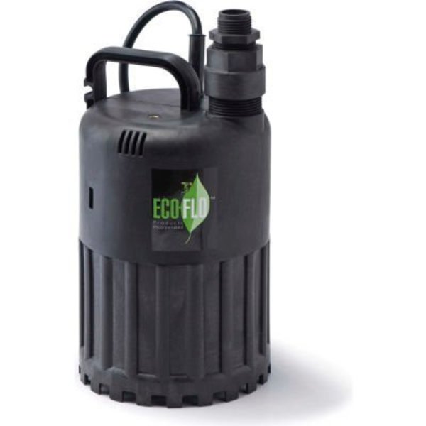 Eco-Flo SUP80 Submersible Utility Pump,  Manual,  1/2 HP,  3180 GPH
