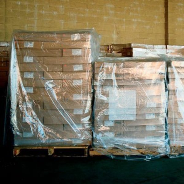 LDPE Pallet Covers,  51"W x 49"D x 97"H,  2 Mil,  Clear,  50/Pack